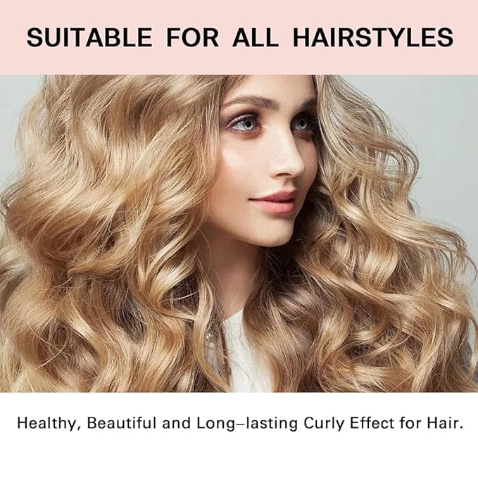 3Sets/6PCS Ariuvor New Satin Heatless Hair Curler,Hair Rollers for Heatless Curls with Hair Caps,Soft Heatless Curling Rod Headband for Long Hair,No Heat Curling to Sleep in Overnight(black)