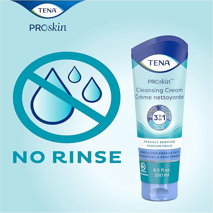 TENA ProSkin Gentle Skin Cleanser, Cleansing Cream, Skin Care Cleanser