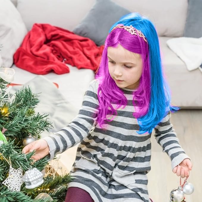MSDADA Hair Chalk for Girls-New Hair Chalk Comb Temporary Bright Washable Hair Color Dye for Kids-Toys for 6 7 8 9 10 Year Old Girl Birthday Gifts for Christmas,Halloween,Cosplay-5 Pcs Pink+5 Pcs Blue