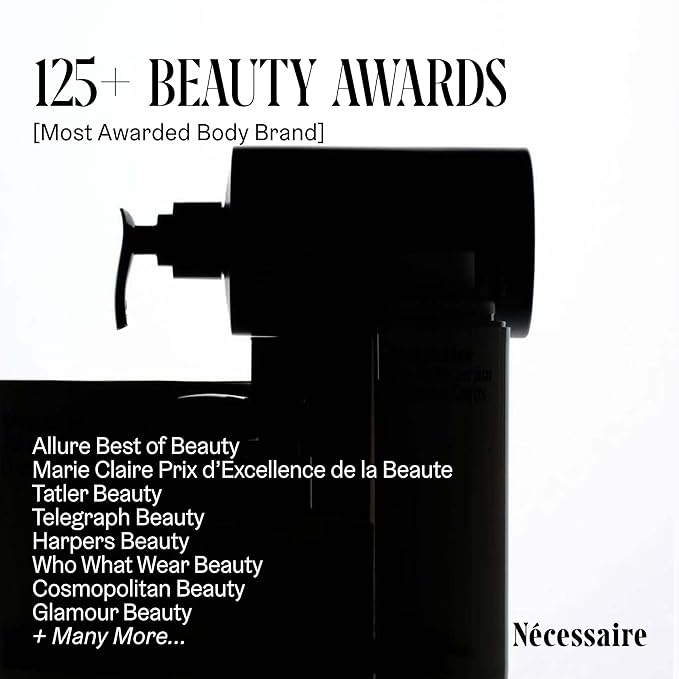 Nécessaire The Body Lotion Hinoki – Multi-Peptide Moisturizer - Firming Body Lotion for Women + Men. 2.5% Niacinamide. Dermatologist-Tested, Vegan. Hypoallergenic for Sensitive Skin. 15.2oz