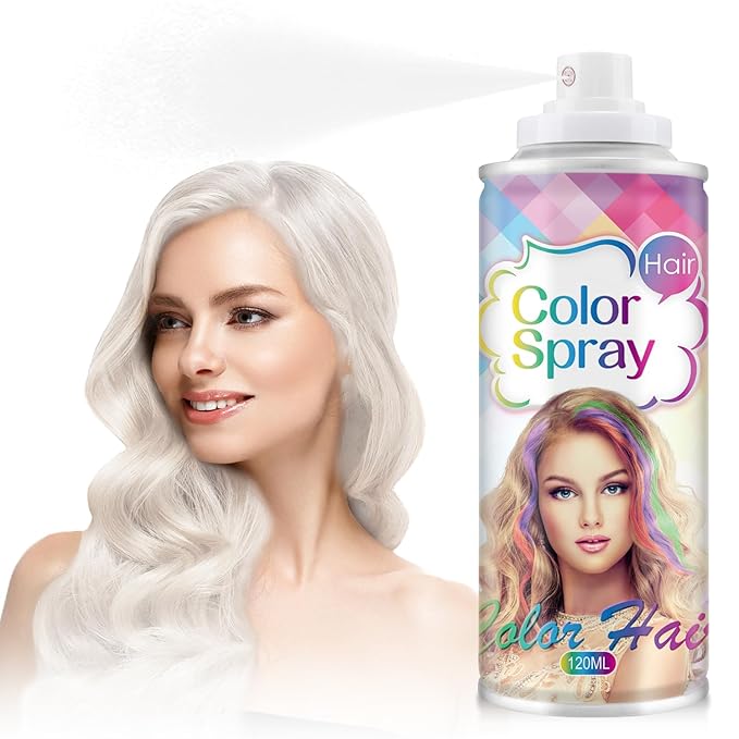 Temporary Hair Color Spray, Blue One-Time Use Hair Color Dye for Women and Kids, Disposable Natural Hair Strong Style Hair Dye-On 1-Day Washable for Cosplay Party DIY,Christmas Party, Halloween