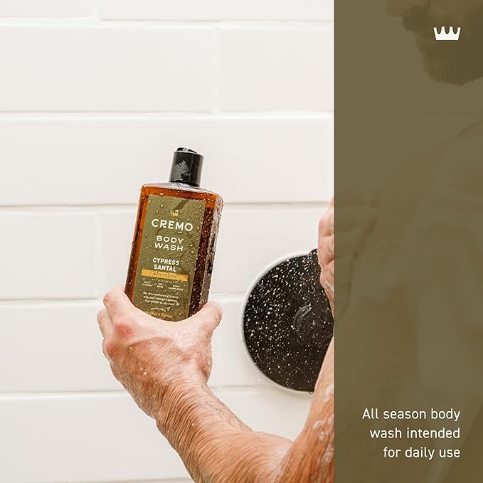 Cremo Body Wash for Men, Rich-Lathering Cypress Santal, 16 Fl Oz