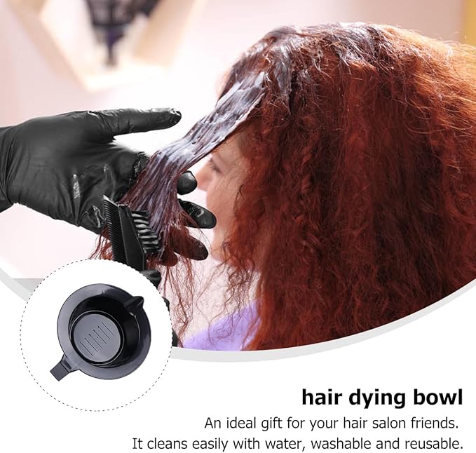 Lurrose 4pcs Hair Coloring Bowls Plastic Hair Mixing Bowls with Scale Color Mixing Tint Bowl Set for Hair Color Hair