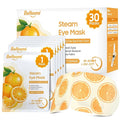 30Packs Steam Eye Mask, Heated Eye Mask Warm Compress for Eyes, Self Heating Disposable Steam Mask for Home Sleep, Spa, Travel Essentials & Relaxation Gifts, Stocking Stuffers (Sweet Orange)