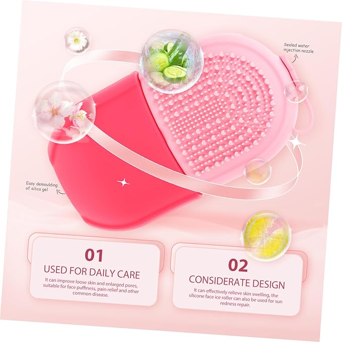 Baluue Silicone for Facial Massage Skin Tool for Puffiness Relief and Pore Minimizing for Cooling and Sunburn Recovery