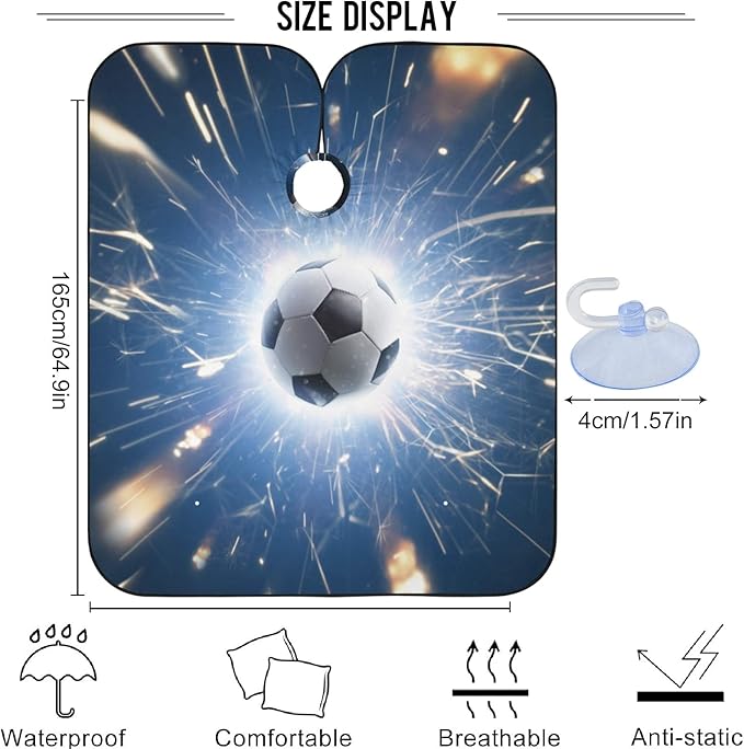 visesunny Professional Barber Cape Polyester Hair Cutting Salon Cape Apron Anti-Static Beard Bib
