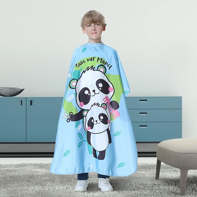 Kids Barber Cape - Professional Hair Cutting Cape,Salon Capes for Hair Stylist Shampoo Haircut Cape Barber Supplies