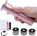 4.8IN Longer Electric Foot Callus Remover with 120pcs Sandpaper Discs, Professional Aluminum Callus Remover for Feet, Stepless Speed Control Pedicure Tools for Dead Skin (Pink-pro)
