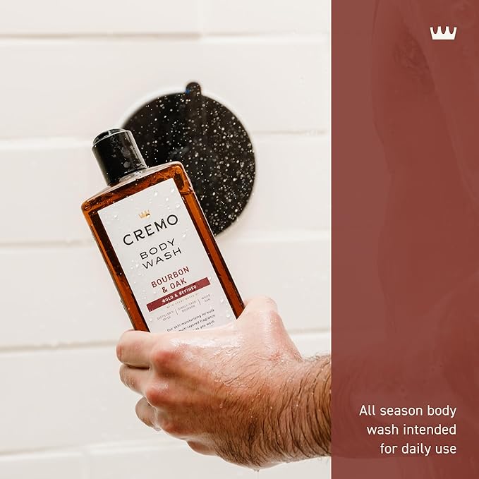 Cremo Body Wash for Men, Rich-Lathering Bourbon & Oak,16 Fl Oz