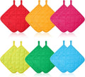 Bokon 12 Pcs Pot Holders for Kitchen, Multicolor Potholders Sets, Heat Resistant Cotton Hot Pad Oven Mitts Trivet with Hanging Loops for Baking Cooking