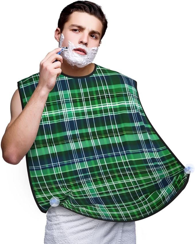 Brooklyn Bridge Print Beard Bib Shaving Apron, Beard Hair Trimming Cape Gift For Dad