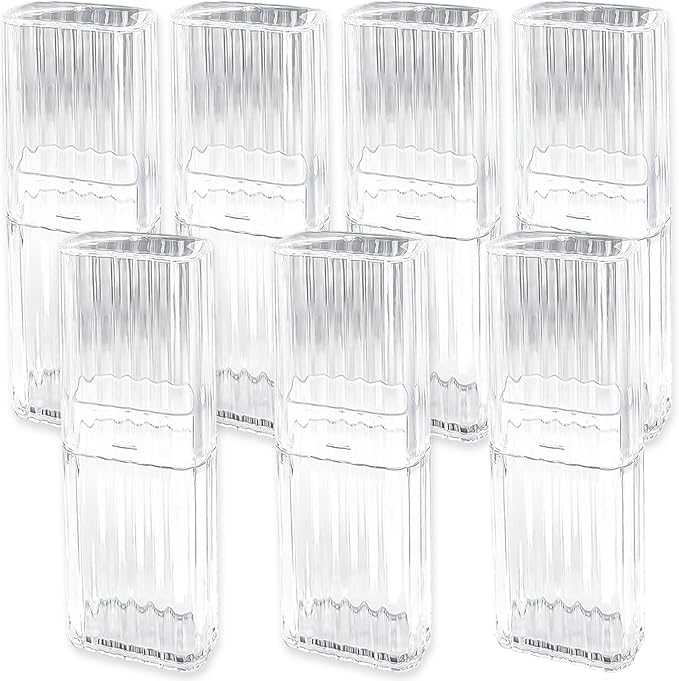 7 Pcs Travel Cotton Swab Holders – Mini Dustproof Swab Cases for Makeup, Cotton Balls, Floss, Hair Ties & Small Cosmetic Storage