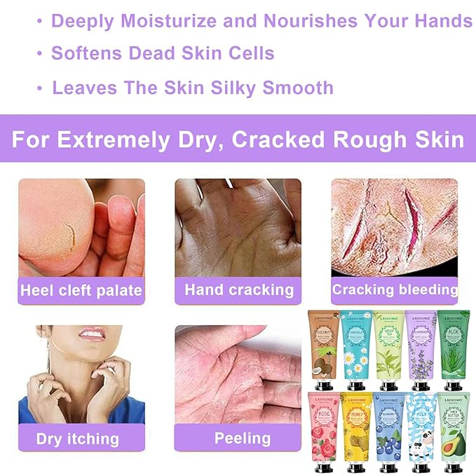 20 Pack Mini Body Lotion Gift Bulk for Dry Skin,Travel Size Small Body Cream With Shea Butter Natural Fragrance Moisturizing Body Lotion for Women Men,Easter Basket Stuffers for Her Thank You Gift