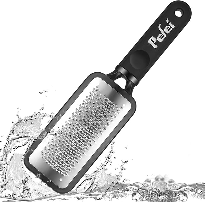 Colossal Pedicure Rasp Foot File, Professional Foot Care Pedicure Stainless Steel File to Removes Hard Skin, Can Be Used On Wet Feet