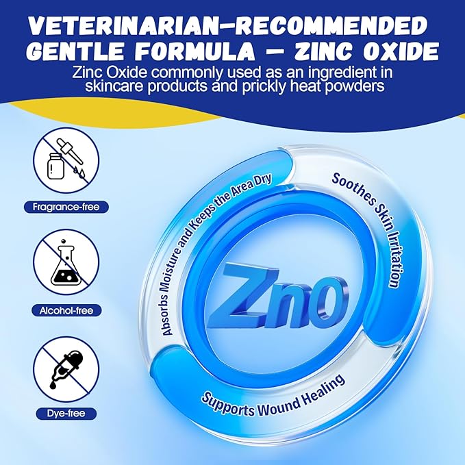 Dog Ear Hair Removal Kit – Ear Powder, Safety Round Tip Scissors & Locking Tweezers – At-Home Grooming Set for Hair Plucking, Wax Removal & Odor Control – Ideal for Poodles & Doodles