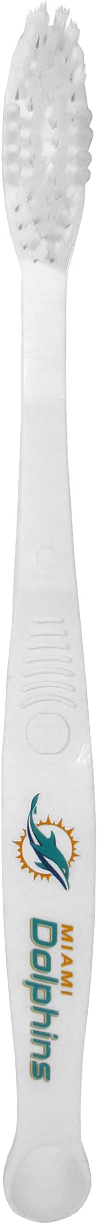 Siskiyou Sports NFL Miami Dolphins Unisex Travel Set Toothbrush and Travel Case, White, One Size