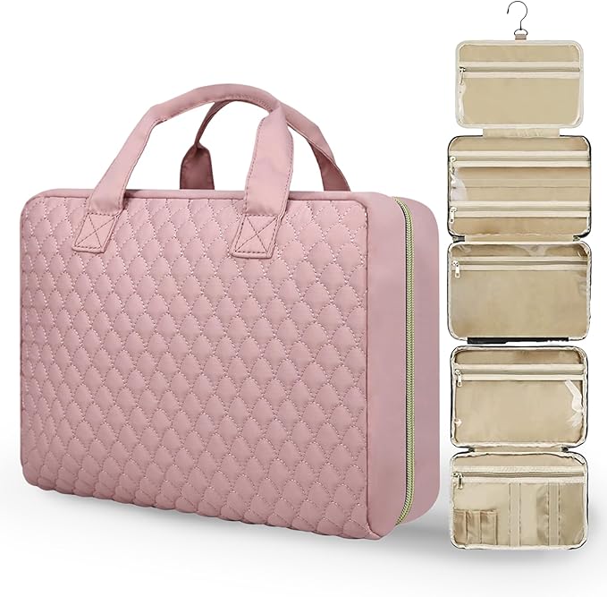 urophylla Detachable Travel Toiletry Bag for Women - Large Toiletry Bags for Traveling Women - Hanging Makeup Cosmetic Bag, Organizer for Travel Accessories Cruise Essential - Travel Size Toiletries