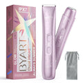 Bikini Trimmer for Women - 2-in-1 Body & Facial Hair Trimmer for Shaving, Wet & Dry Use Cordless Electric Razors for Legs, Underarms, Pubic, Ceramic Blade for Sensitive Skin - No Nicks No Bumps