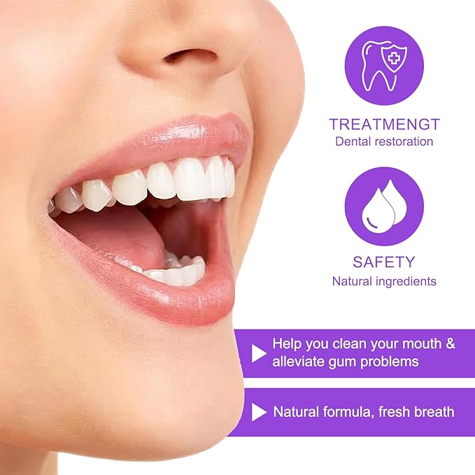 Gum Restore Drops 60ml, Advanced Natural Restore Formula for Receding Gums & Stain Removal for Adults, Fresh Breath Instantly and Gums Regrowth
