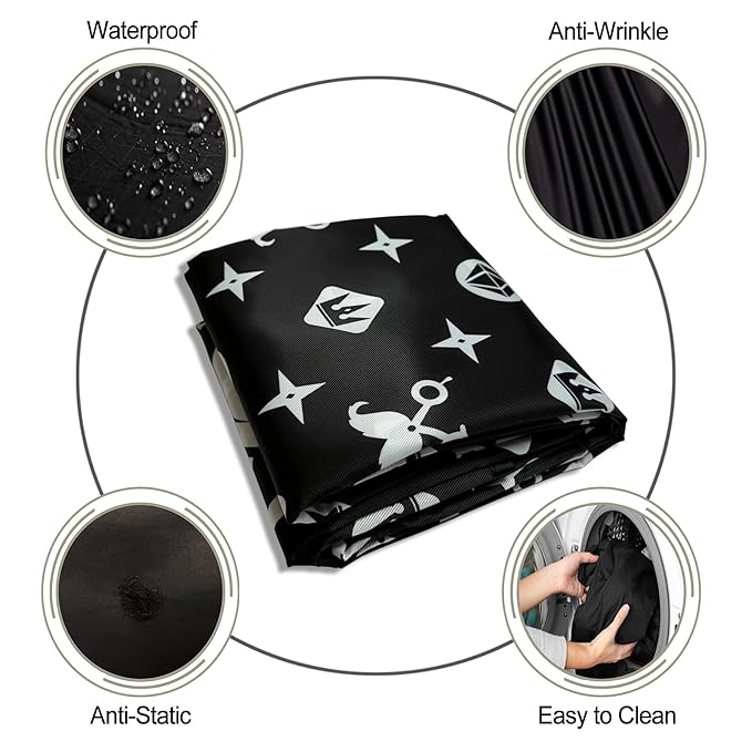 Barber Capes for Men Professional Haircut Capes with Snaps Salon Capes for Stylist -63"*56"(Black)