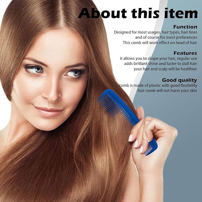 Soft 'N Style Hair Care 4-Pack Comb - Not Breakable - mens comb/fine tooth comb/peines para cabello