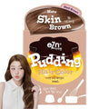 eZn Pudding Hair Dye for Sensitive Scalps – (Mute Skin Brown) | No-Drip, Ammonia-Free, Long-Lasting Semi-Permanent Hair Color with Keratin for Gentle Gray Coverage at Home