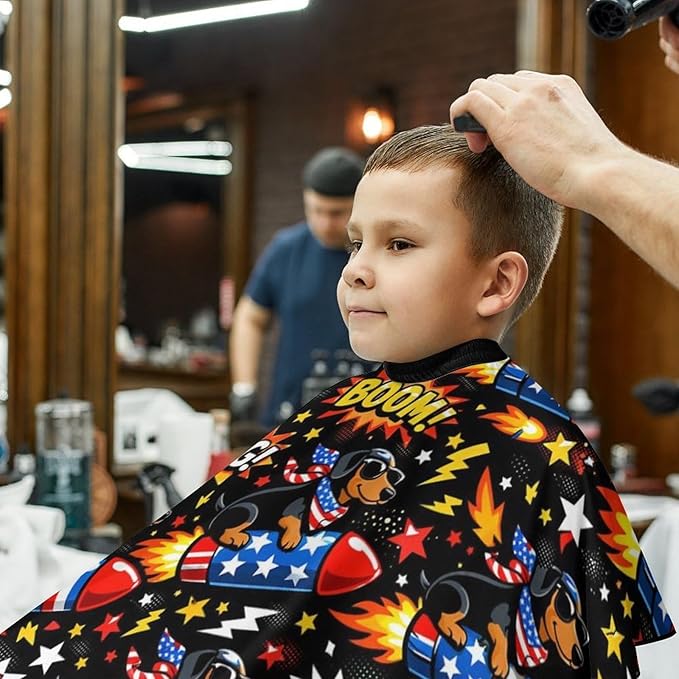Barber Cape for Kids Funny Duck Haircut Cape Professional Salon Cape Waterproof Hair Cutting Styling Haircut Apron