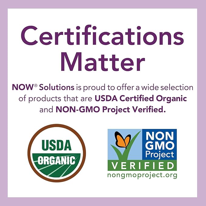 NOW Foods Solutions, Organic Sesame Seed Oil, 100% Pure Moisturizing Oil for Skin and Hair, with Vitamins, Minerals and Phytonutrients, 8-Ounce