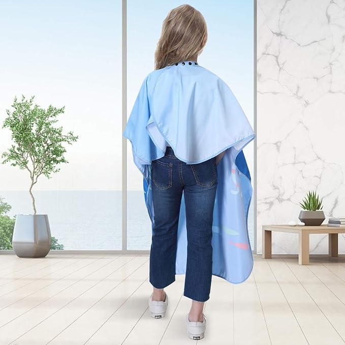 Kids Barber Cape - Professional Hair Cutting Cape,Salon Capes for Hair Stylist Shampoo Haircut Cape Barber Supplies