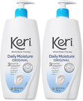 Keri Whole Body Therapy Original, Continuous Moisturization, 3 Essential Moisturizers (Vitamin E, Aloe and Sunflower Seed Oil), 20 Oz (Pack of 2)
