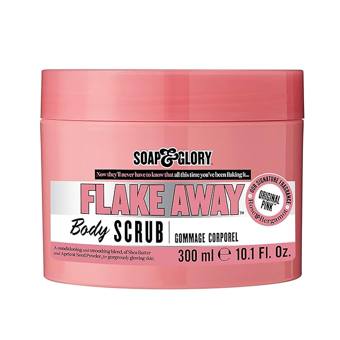 Soap & Glory Original Pink Exfoliating Body Scrub - Body Exfoliator & Dead Skin Remover with Mandarin Extract for Smooth, Radiant Skin - Rose & Bergamot (6.7 fl oz)