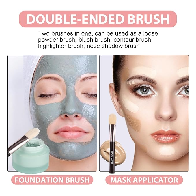 Facial Mask Application Brush，Soft Bristle Face Mask Applicator | Skincare Enhancer | Cosmetic Tools with Fiber Brush Head for Mud, Clay Mask, DIY, Gels, Modeling Mask, Body Lotion, and BB Cream