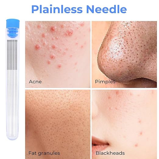 Disposable Pimple Needles, Acne Needle, Effective Blackhead and Blemish Remover Tools, Pimple Popper Tools for Clear Tool (100 PC)
