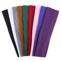 9Pcs Headbands for women Non Slip Headband, Soft Elastic Hair Bands for Women’s Hair, Fashion Cotton Cloth Stretchy Sweat Bands Headbands for Sports, Makeup, Gym, Running, Yoga, Workout (9Colors-C)