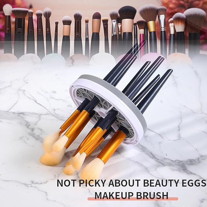 Makeup Brush Cleaner Electric, Upgrade Automatic Spinning Makeup Brush Cleaner,Make Up Cleaner Machine, Silent Makeup Brush Washer Great Gifts for Women