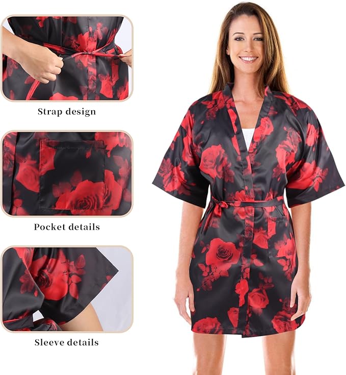 Salon Client Gown Robes Cape Hair Cutting Smock with Adjustable Tie for Hair Cutting Barber Hairstyling