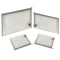 EASYFUN Mesh Pouch, Make up Bag with Zipper Cosmetic Organizer Pouch for Daily or Travel to Keep Small Items, 4 PCS Grey