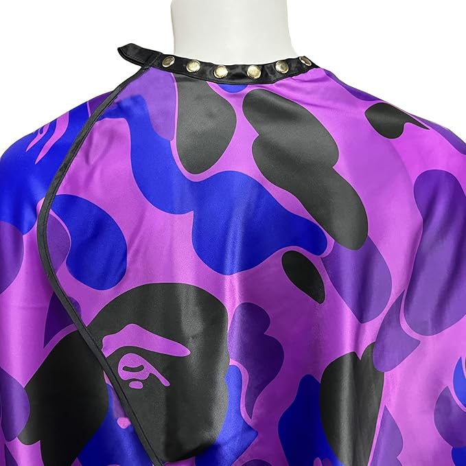 Barber Cape for Men Professional Hair Cutting Salon Cape with Snaps Waterproof Hairdressing Styling Cape- 63”× 56”