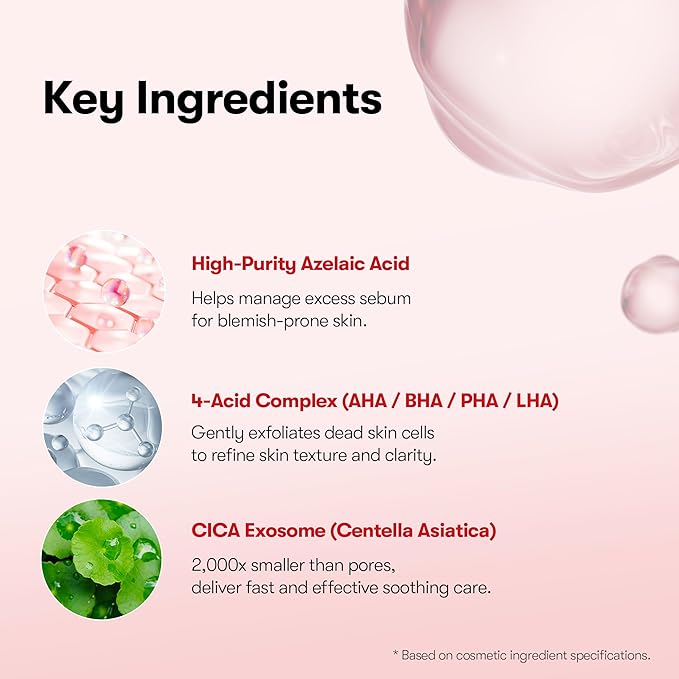 VT COSMETICS Azelaic Acid Cleansing Oil for Acne-Prone & Sensitive Skin, Lightweight Watery Texture Makeup Remover, Pore Cleansing Oil, Removes SPF & Sebum, Blackhead Care (200 ml / 6.76 fl oz)