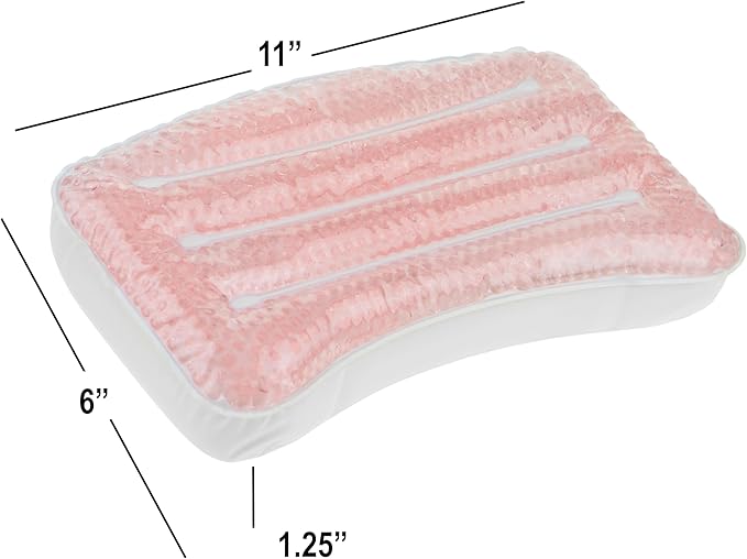 Expressions Spa Pillow with Glitter Gel - 1pc Cooling Spa Pillow for Bathtub and Hot Tub Relaxation | Luxury Bath Products & Spa Accessories for Women