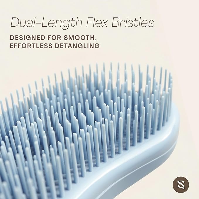 Classic Detangling Hair Brush for Wet & Dry Hair, Flexible Bristles, Anti-Breakage Hair Brush for Everyday Use – Matte Black