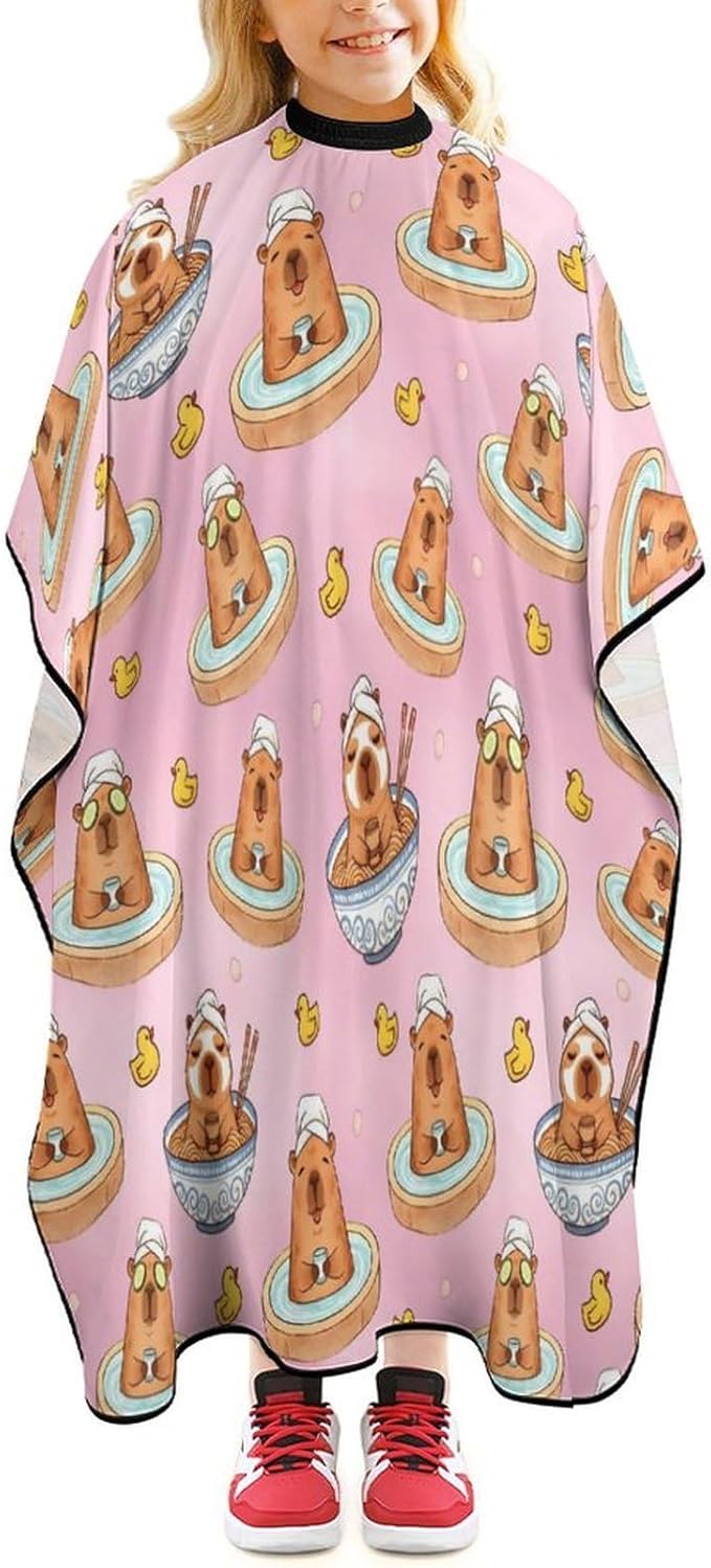 Barber Cape for Kids Funny Duck Haircut Cape Professional Salon Cape Waterproof Hair Cutting Styling Haircut Apron