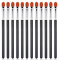 6/12 Pcs Eye Shadow Primer Applicator Brush for Blending Flat Round Small Concealer Makeup Concealer Brush Professional Eyeshadow Tools for Applying Cream Liquid Shadows and Eye Primer Base(12)