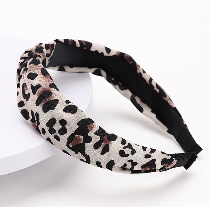 DRESHOW 8 Pack Knotted Headbands for Women Wide Turban Headband Yoga Exercise Ribbing Hair Hoop Hair Bands Accessories