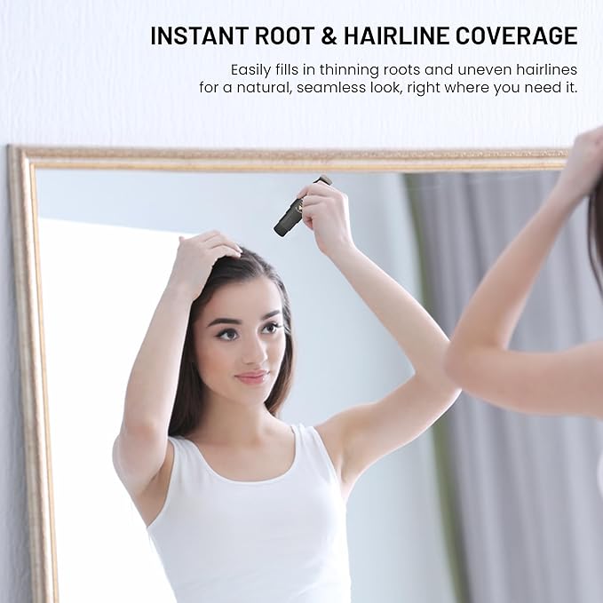 Root Touch Up Hair Color Stick for Gray Coverage - Instant Bald Spot Concealer Stick for Grays and Roots - Professional Salon Quality Hair Cover Up Hair Products for Women/Men (Black, One Size)