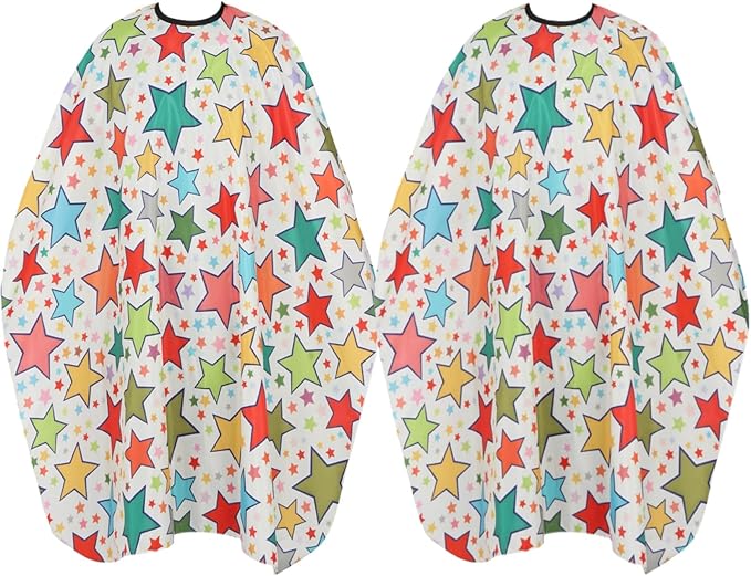Professional Hair Cutting Cape(2 Pack), Salon Barber Cape with Adjustable Snap Closure