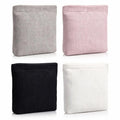 Abbylike 4 Pcs Small Makeup Bag Corduroy Cosmetic Pouch with Zipper Portable Little Bags for Purse Mini Pouch Cute Makeup Purse for Coin Essentials Items Women(Simple)