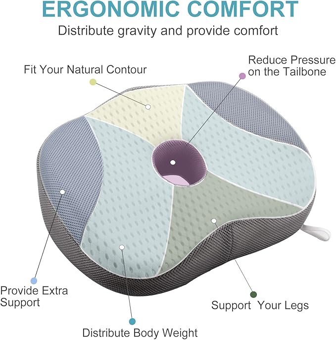 Idle Hippo Hot Tub Booster Seat, Weighted Hot Tub Pillow with Powerful Non-Slip Suction Cups, 4D Air Mesh Ergonomic, Booster Cushion, Quick Dry Spa Pillow for Indoor Outdoor Hot Tub