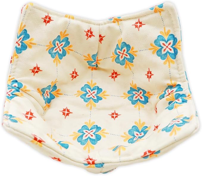 Cotton Microwavable Bowl Cozy, Microwave-Safe Hot Bowl Holders, Soup Bowl Cozy Bowl Hot Pads (V)