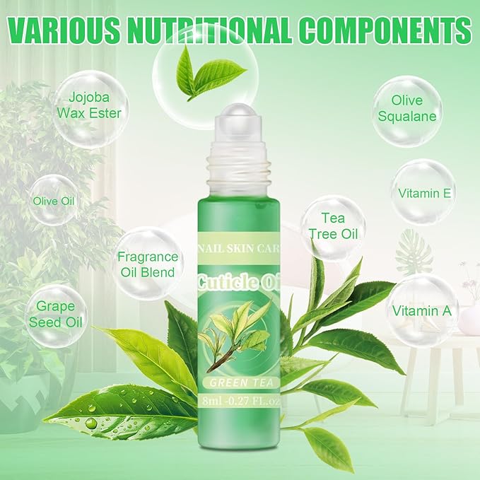 Natural Cuticle Oil for Nails Essential Oil Revitalizing Overnight Hydration for Dry Cuticles with Vitamin E Repaired Softener Nail Strengthener Protector for Damaged Skin